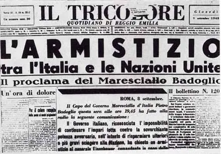 Immagine: L'armistizio tra l'Italia e gli alleati